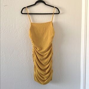 NWT Rumer Delilah Ruched Mini Dress